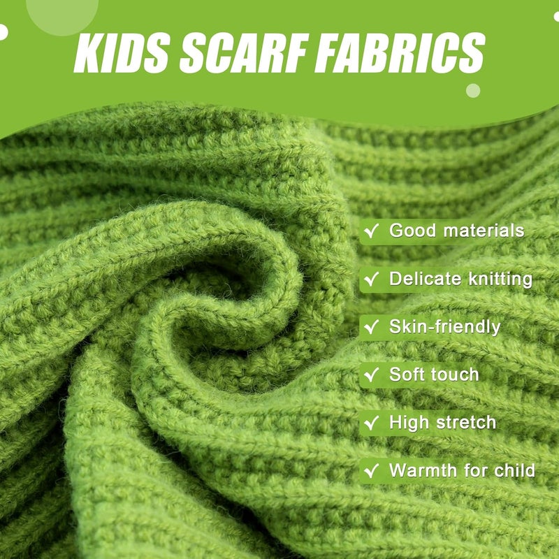 YATANAM Toddler Scarf Warm Knit Kids Neck Warmer Soft Stretch Baby Winter Scarves for Boys Girls - Image 5
